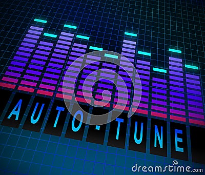 Auto-tune concept. Stock Photo