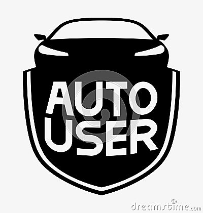 Auto user Vector Illustration