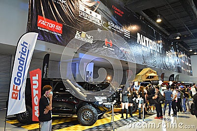 Autobot offroad booth display at TransSport Show in Pasay, Philippines Editorial Stock Photo
