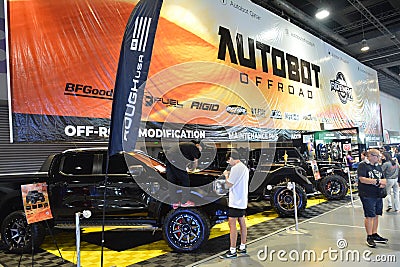 Autobot offroad booth at Trans Sport Show on May 21, 2023 in Pasay, Philippines Editorial Stock Photo