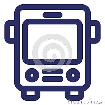 Autobus, bus Vector icon which can easily modify or edit Vector Illustration