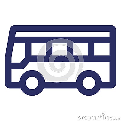 Autobus, bus Vector icon which can easily modify or edit Vector Illustration