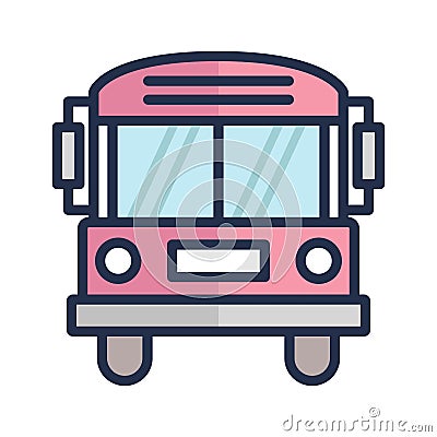 Autobus Vector icon which can easily modify or edit Vector Illustration