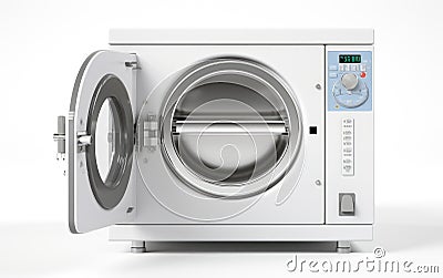 Autoclave Technology on White Background Stock Photo