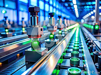 Automated Assembly Line Quality Control Advanced SensorBased Defect Detection Systems for Improved Manufacturing Stock Photo