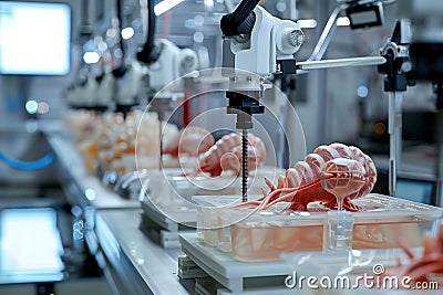 Automated 3D Bioprinting of Anatomical Models in a Modern Laboratory Stock Photo