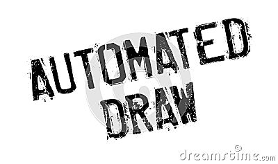 Automated Draw rubber stamp Vector Illustration