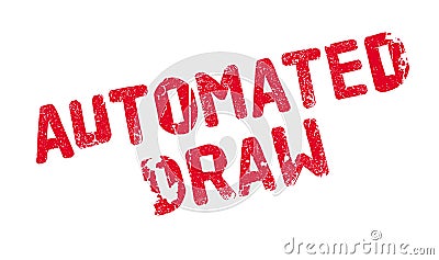 Automated Draw rubber stamp Vector Illustration