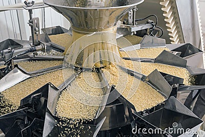 Automated food factory Stock Photo