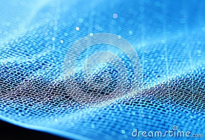 Automated Smart Analysis of Fabric Microstructures Smart systems Stock Photo