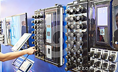 Automated storage and accounting system for keys Stock Photo