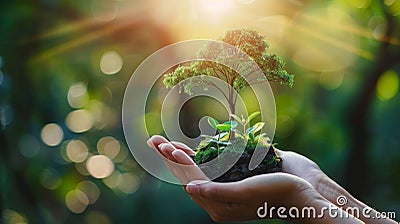 Automated subscription for recurring carbon offset contributions supporting eco friendly initiatives Stock Photo