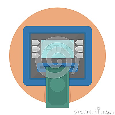 Automated Teller Machine Vector Illustration