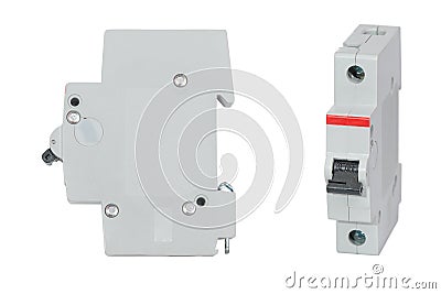 Automatic circuit breaker Stock Photo