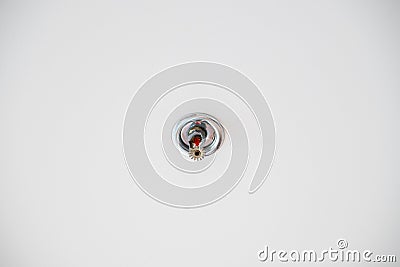 Automatic head fire sprinkler Stock Photo