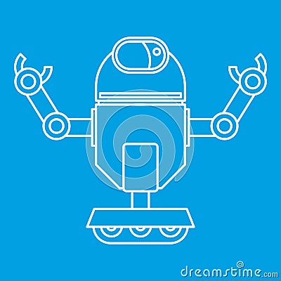 Automatic mechanism icon, outline style Vector Illustration