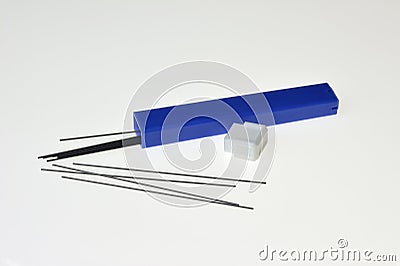 Automatic pencil leads Stock Photo