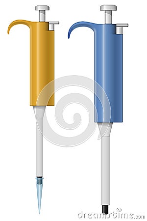 Automatic pipette Vector Illustration