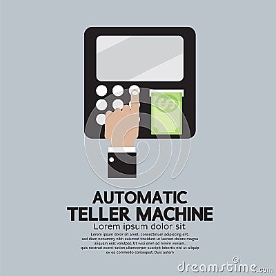 Automatic Teller Machine Vector Illustration