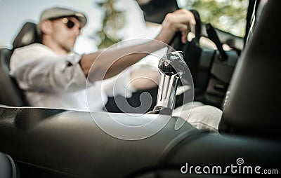 Automatic Transmission Shifter Stock Photo