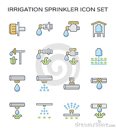 Drip irrigation icon Vector Illustration