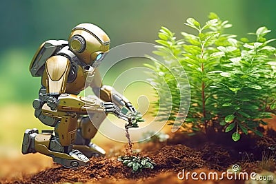 Automating agriculture: the robotic assistant driving industry transformation Stock Photo