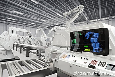 Automation industry concept Stock Photo