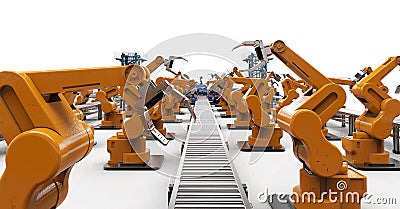 Automation industry concept Stock Photo