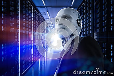 Automation server room Stock Photo