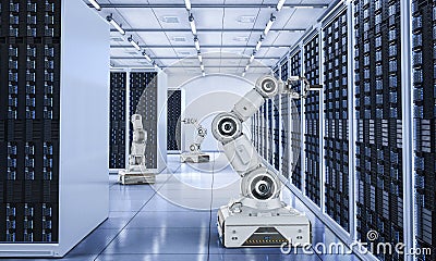 Automation server room Stock Photo