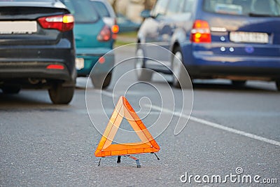 Automobile car crash collision Stock Photo
