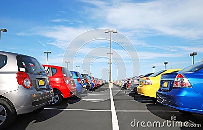 Automobile dealership Stock Photo