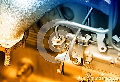 Automobile engine detail Stock Photo