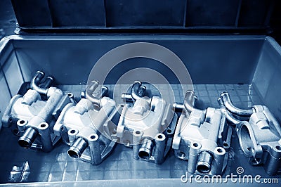 Automobile Engine Parts Stock Photo