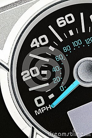 An automobile odometer Stock Photo