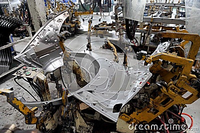 Automobile production Stock Photo