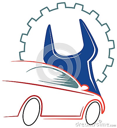 Automobile workshop logo Vector Illustration