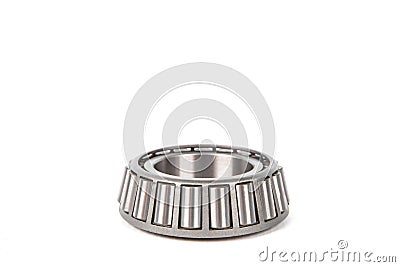 Automotive bearings. tapered roller bearing isolated on a white background. Stock Photo