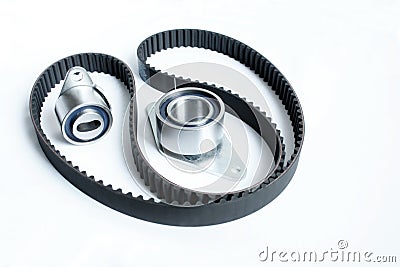 Automotive belt drive kit Stock Photo