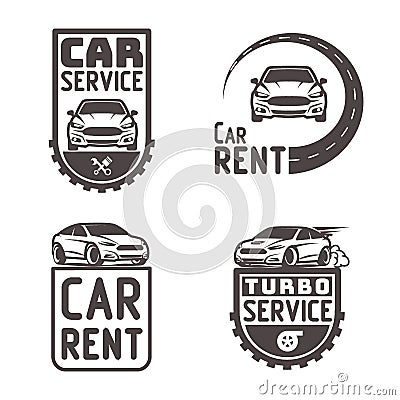 Automotive Car rent repair Logo Template Design Vector Vector Illustration