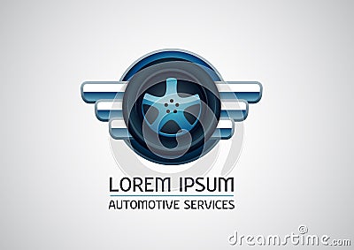 Automotive, car services, vector logo Vector Illustration