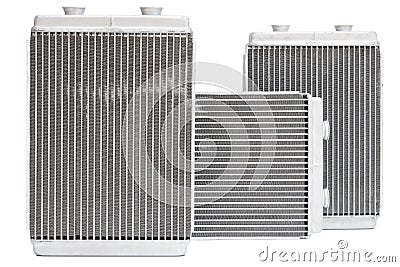 Automotive cooling radiators. Stock Photo