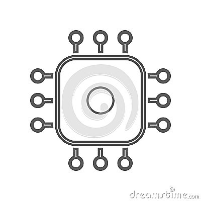 automotive electronics icon. Element of Car repear for mobile concept and web apps icon. Outline, thin line icon for website Stock Photo