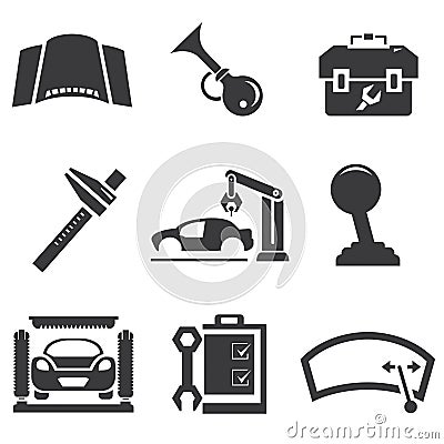 Automotive icons Stock Photo