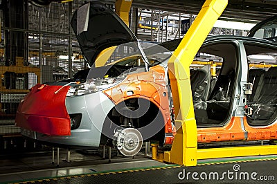 Automotive industry manufacture Stock Photo