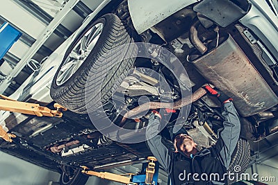 Automotive Mechanic Job Stock Photo