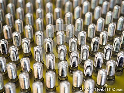 Automotive parts high precision stud bolt Stock Photo