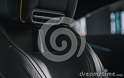 Automotive Seat Built In Neck Heater Stock Photo
