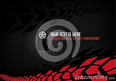 Automotive Tire Background Vector Illustration