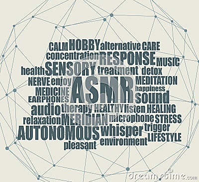 Autonomous Sensory Meridian Response Vector Illustration